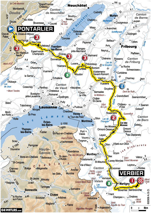 Carte De France. and Tour de France, 2009