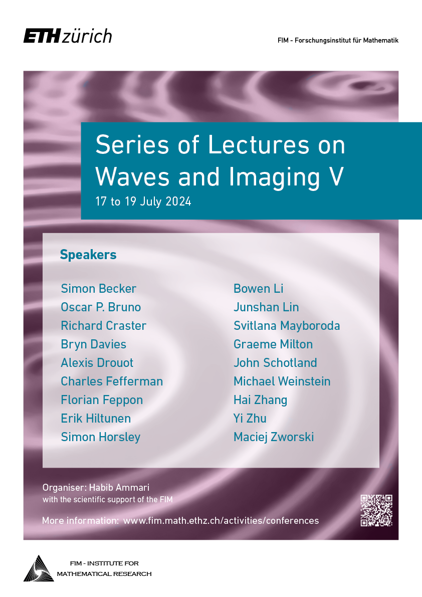 Enlarged view: Poster Series of Lectures on Waves and Imaging V workshop