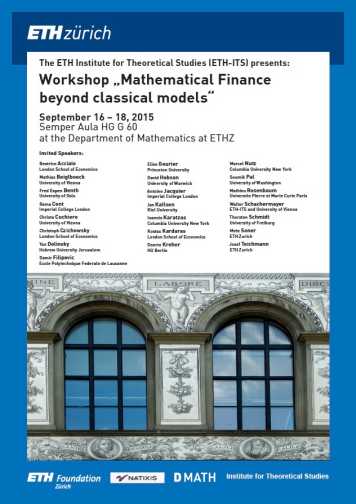 Enlarged view: Poster Conference Mathematical Finance beyond classical models