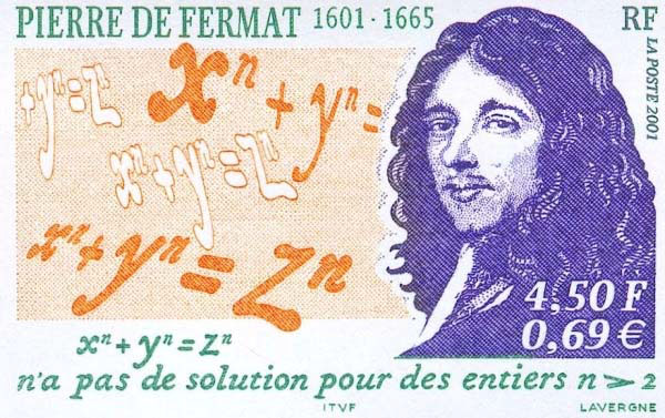 Vergrösserte Ansicht: Briefmarke Pierre de Fermat