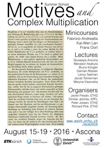 Enlarged view: Poster summer school