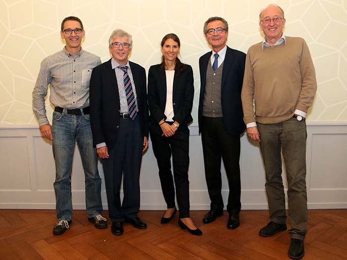 Enlarged view: Mario Wüthrich, Alois Gisler, Annina Saluz, Franco Moriconi, Paul Embrechts